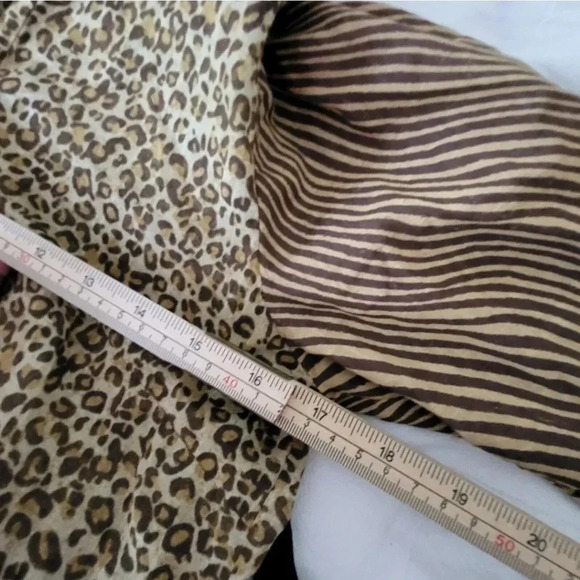 $1083 Zimmermann Button Front Empire Tiered Leopard Zebra Dress Brown Sz… - Picture 10 of 11